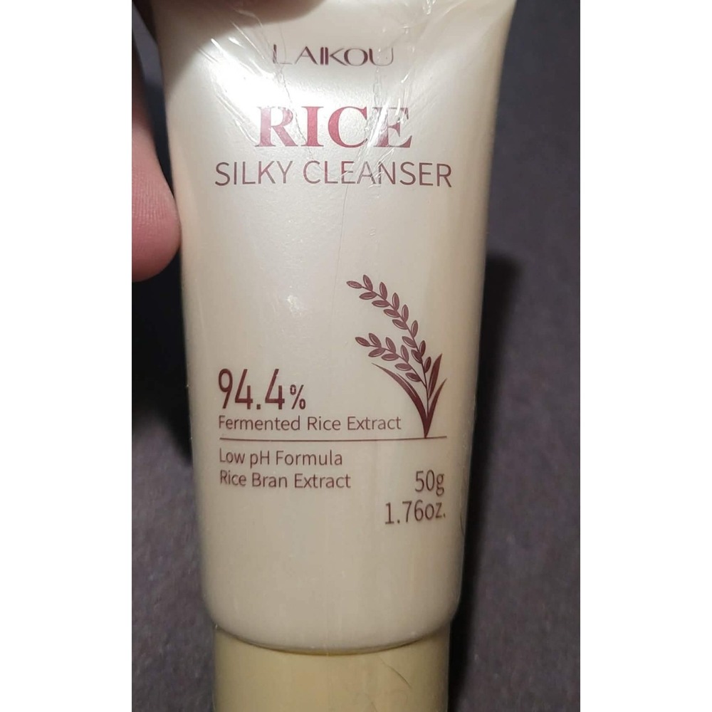LAIKOU Rice Silky Cleanser Fermented Rice Extract Low pH Formula 1.76 oz